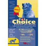 PET CHOICE All Breeds Adult Chicken & Rice 18 kg